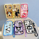3D Kuromi Case with Strap for iPhone